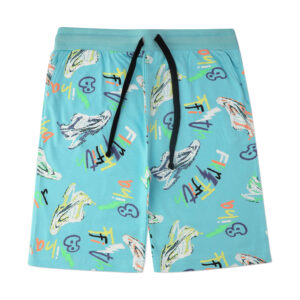 Kid's Printed Casual Shorts - Blue