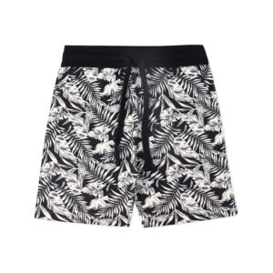 Kid's Printed Casual Shorts - Black Small Size