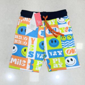 Kid's Printed Casual Shorts - smile